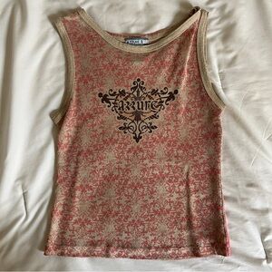 Azzure gold and pink tank top